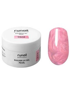 RuNail Моделирующий УФ-гель c жемчужным эффектом BUILDER UV GEL PEARL, 15г №9508