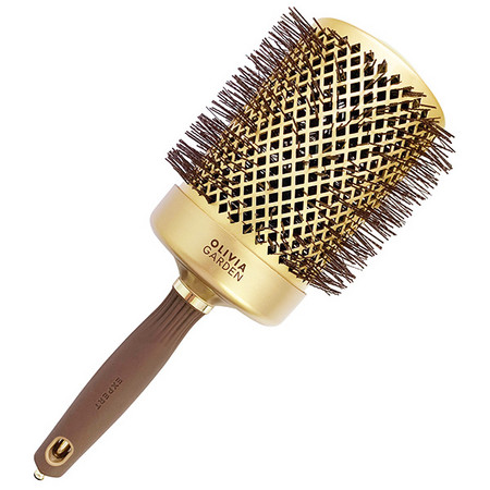 Olivia Garden Expert Blowout Shine Gold&Brown Термобрашинг Nano Thermic нейлон.щетина d.80 мм