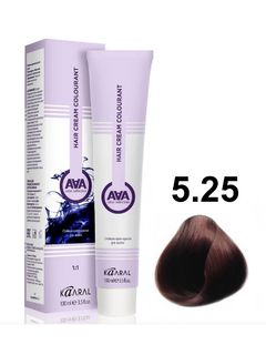 KAARAL AAA Hair crem colorant 5.25 светлый фиолетово-махагоновый каштан 100мл