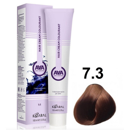 KAARAL AAA Hair crem colorant 7.3 золотистый блондин 100мл