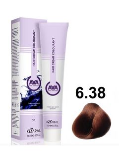 KAARAL AAA Hair crem colorant 6.38 темный блондин золотисто-коричневый 100мл