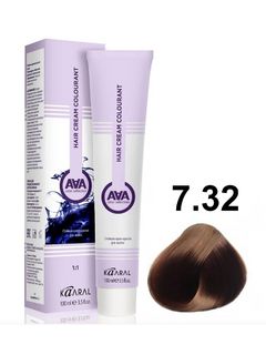 KAARAL AAA Hair crem colorant 7.32 золотисто-фиолетовый блондин 100мл