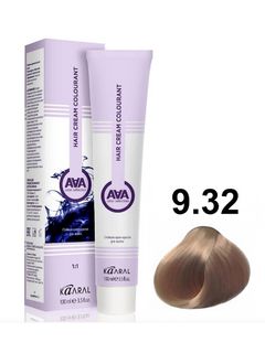 KAARAL AAA Hair crem colorant 9.32 очень светлый золотисто-фиолетовый блондин 100мл