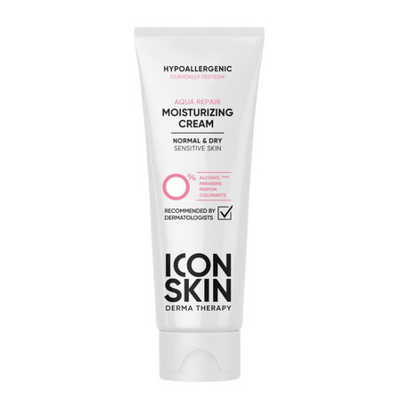 ICON SKIN DERMA THERAPY Увлажняющий крем для нормальной и сухой кожи AQUA REPAIR 75 мл