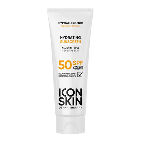 ICON SKIN DERMA THERAPY Увлажняющий солнцезащитный крем для всех типов кожи SPF50 75 мл