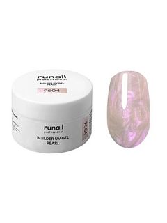 RuNail Моделирующий УФ-гель c жемчужным эффектом BUILDER UV GEL PEARL, 15г №9504