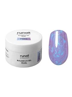 RuNail Моделирующий УФ-гель c жемчужным эффектом BUILDER UV GEL PEARL, 15г №9506