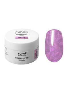 RuNail Моделирующий УФ-гель c жемчужным эффектом BUILDER UV GEL PEARL, 15г №9507