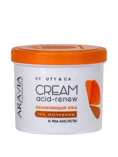 Aravia Обновляющий крем для лица и тела с PHA-кислотами и мочевиной (10%) Acid-Renew Cream, 550 мл