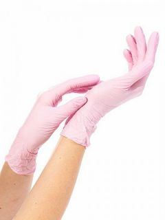 Перчатки однораз.нитриловые NitriMax розовые S - 1 пара