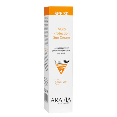 Aravia Солнцезащитный увлажняющий крем для лица Multi Protection Sun Cream SPF 30, 100 мл