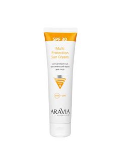 Aravia Солнцезащитный увлажняющий крем для лица Multi Protection Sun Cream SPF 30, 100 мл