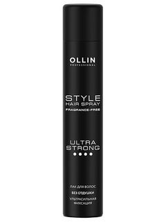 OLLIN STYLE Лак для волос ультрасильной фиксации без отдушки 75мл