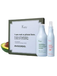 KEZY AVOCADO Набор "Я не пицца" (шампунь 375 мл и маска-спрей 18 в1 200 мл)