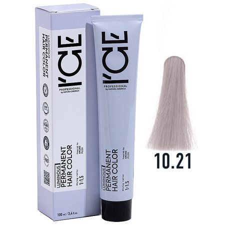 ICE Professional LUMINOUS HAIR COLOR 10.21 светлый блонд фиолетово-пепельный 100 мл.