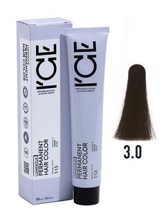 ICE Professional LUMINOUS HAIR COLOR 3.0 темно-каштановый 100 мл.