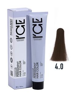 ICE Professional LUMINOUS HAIR COLOR 4.0 каштановый натуральный 100 мл.