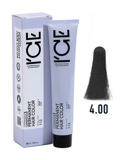 ICE Professional LUMINOUS HAIR COLOR 4.00 каштановый интенсивный 100 мл.