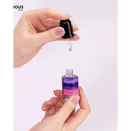 Kapous Nails Трехфазное питательное масло для ногтей 