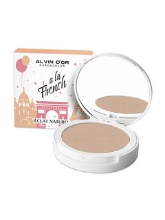 Alvin D'or A LA FRENCH Пудра компактная фиксирующая Eclat Naturel (тон 01 Tea rose), 10 гр.