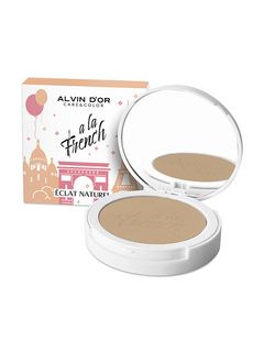 Alvin D'or A LA FRENCH Пудра компактная фиксирующая Eclat Naturel (тон 02 Ivory), 10 гр.