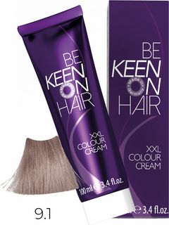 KEEN COLOUR CREAM 9.1 Светло-пепельный блондин/ Hellblond Asch, 100 мл