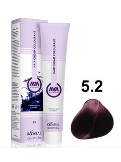 KAARAL AAA Hair crem colorant 5.2 светлый фиолетовый каштан 100мл