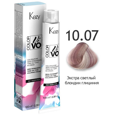 KEZY  Color Vivo No Ammonia 10.07 Экстра светлый блондин глициния 100 мл