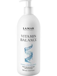LAMAR Крем-финиш для рук питательный VITAMIN BALANCE, 500 мл