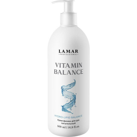 LAMAR Крем-финиш для рук питательный VITAMIN BALANCE, 500 мл