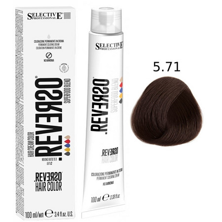 SELECTIVE Reverso Hair Color 5.71 Светло-каштановый 