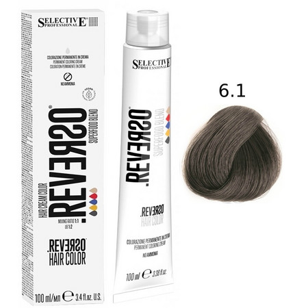 SELECTIVE Reverso Hair Color 6.1 Темный блондин пепельный