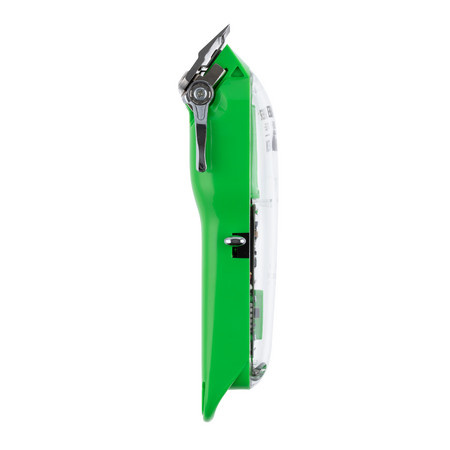 DEWAL Машинка для стрижки BARBER STYLE NEON зеленая, 1 нож, 6 насадок, аккум./сеть