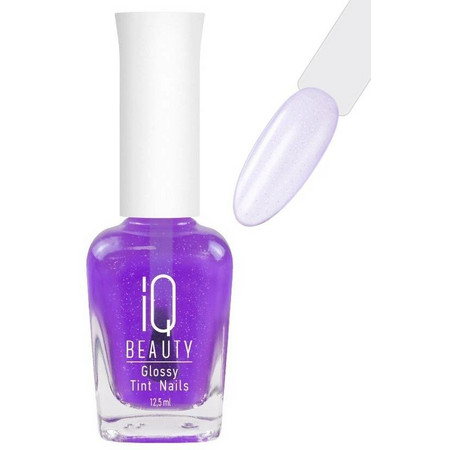 IQ BEAUTY Лак-тинт с AHA-кислотами для естественного сияния и укрепления,12,5 мл (Lilac Glow)