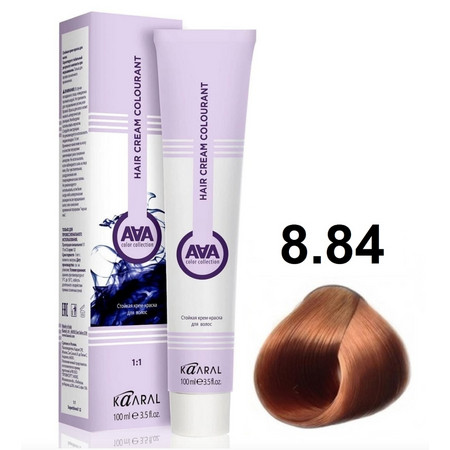 KAARAL AAA Hair crem colorant 8.84 Светлый бежево-медный блондин 100мл