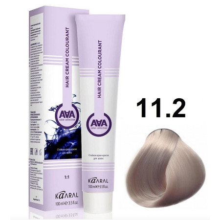 KAARAL AAA Hair crem colorant 11.2 экстра светлый фиолетовый блондин 100мл