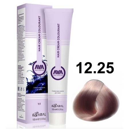 KAARAL AAA Hair crem colorant 12.25 Экстра светлый перламутрово-розовый блондин 100мл