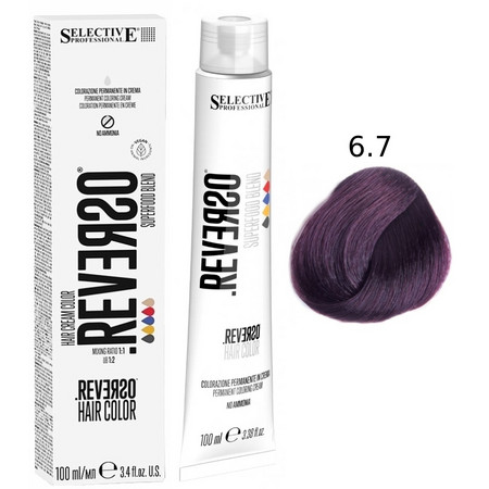 SELECTIVE Reverso Hair Color 6.7 Темный блондин фиолетовый