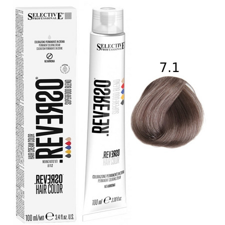 SELECTIVE Reverso Hair Color 7.1 Блондин пепельный