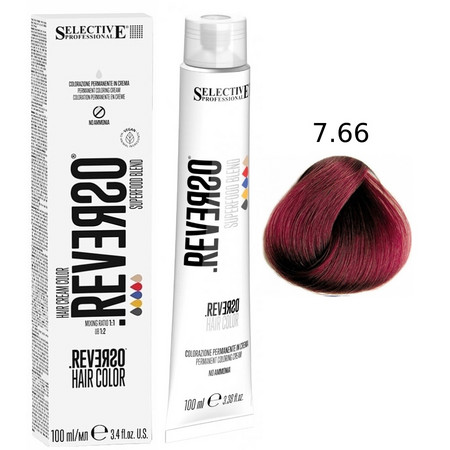 SELECTIVE Reverso Hair Color 7.66 Блондин красный интенсивный