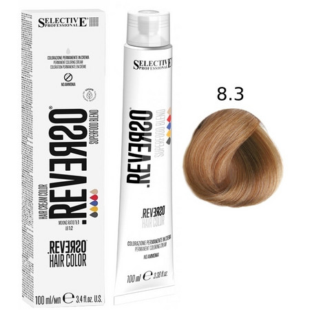 SELECTIVE Reverso Hair Color 8.3 Светлый блондин золотистый