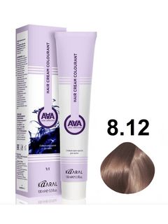 KAARAL AAA Hair crem colorant 8.12 светлый блондин пепельно-фиолетовый 100мл 