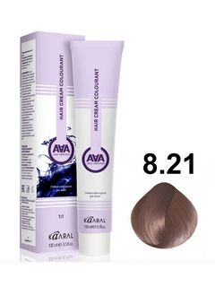 KAARAL AAA Hair crem colorant 8.21 светлый блондин фиолетово-пепельный 100мл 