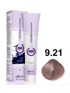 KAARAL AAA Hair crem colorant 9.21 очень светлый блондин фиолетово-пепельный 100мл 