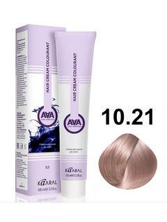 KAARAL AAA Hair crem colorant 10.21 очень очень светлый блондин фиолетово-пепельный 100мл 