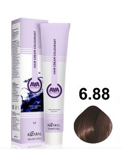 KAARAL AAA Hair crem colorant 6.88 тёмный блондин интенсивный шоколадный 100мл 