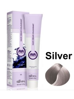 KAARAL AAA Hair crem colorant .SILVER серебристый корректор 100мл 