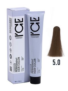 ICE Professional LUMINOUS HAIR COLOR 5.0 светло-каштановый натуральный 100 мл.