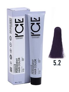 ICE Professional LUMINOUS HAIR COLOR 5.2 светло-каштановый фиолетовый 100 мл.