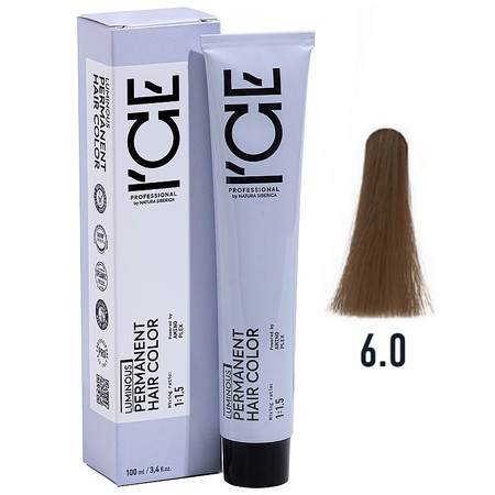 ICE Professional LUMINOUS HAIR COLOR 6.0 темный блонд натуральный 100 мл.